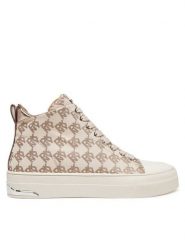 DKNY Trampki K2535281 Beżowy. Brązowe trampki damskie DKNY, bez wzorów, z materiału, bez zapięcia. Za 299.99 zł.