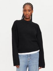 Calvin Klein Sweter Textured Loose Sweater J20J224636 Czarny Regular Fit. Czarne swetry klasyczne damskie Calvin Klein, xxl, z syntetyku, bez kołnierzyka. Za 479.99 zł.