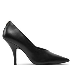 Szpilki Patrizia Pepe. Czarne szpilki damskie Patrizia Pepe, bez wzorów, bez obcasa, na szpilce, bez zapięcia. Za 759.99 zł.