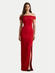 LAUREN RALPH LAUREN Sukienka wieczorowa 253982109004 Czerwony Slim Fit. Czerwone sukienki damskie Lauren Ralph Lauren, bez wzorów, z syntetyku, wizytowe, bez ramiączek. Za 1,299.00 zł.