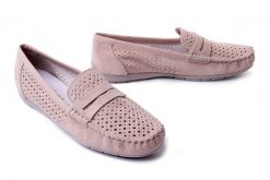 RIEKER 40263-31 pink, półbuty/mokasyny damskie. Brązowe mokasyny damskie Rieker, bez obcasa. Za 299.90 zł.