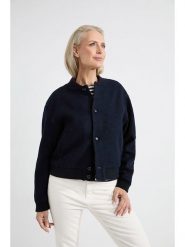 Josephine & Co Kurtka przejściowa "Aaron" w kolorze granatowym rozmiar: 40. Niebieskie kurtki damskie Josephine & Co, bez wzorów, z wełny, bez kaptura. Za 410.94 zł.