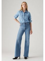 Levi's Dżinsy - Comfort fit - w kolorze niebieskim rozmiar: W25/L34. Niebieskie jeansy damskie Levi's, z podwyższonym stanem. Za 169.67 zł.