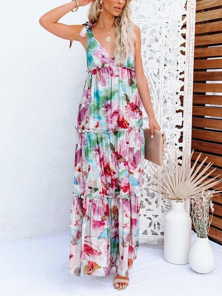 Milan Kiss Sukienka w kolorze białym ze wzorem rozmiar: XL. Różowe sukienki damskie Milan Kiss, bez wzorów, bez ramiączek. Za 162.11 zł.