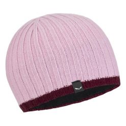 Czapka zimowa unisex Salewa ORTLES różowa 00-0000028708_6591. Czerwone czapki damskie Salewa, na zimę, bez wzorów, z jersey. Za 216.85 zł.