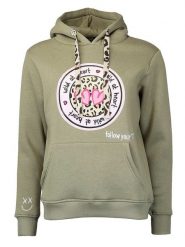 Zwillingsherz Bluza "Kelly" w kolorze khaki rozmiar: L/XL. Brązowe bluzy damskie Zwillingsherz, l, bez wzorów, z bawełny, z kapturem. Za 206.42 zł.