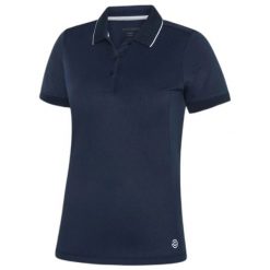 Damska koszulka polo Galvin Green Molly. Niebieskie bluzki damskie GALVIN GREEN, bez wzorów, sportowe, bez kołnierzyka, bez ramiączek. Za 382.00 zł.