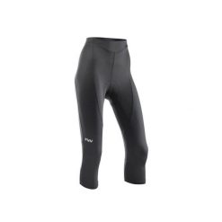 Spodenki rowerowe damskie NORTHWAVE Active Woman Knicker 3/4 czarny. Czarne spodenki sportowe damskie Northwave, s, bez wzorów. Za 279.99 zł.