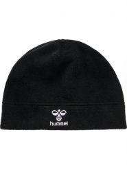 Czapka polarowa Hummel fleece Beanie uniwersalna. Czarne czapki damskie Hummel, bez wzorów, z materiału. Za 43.99 zł.