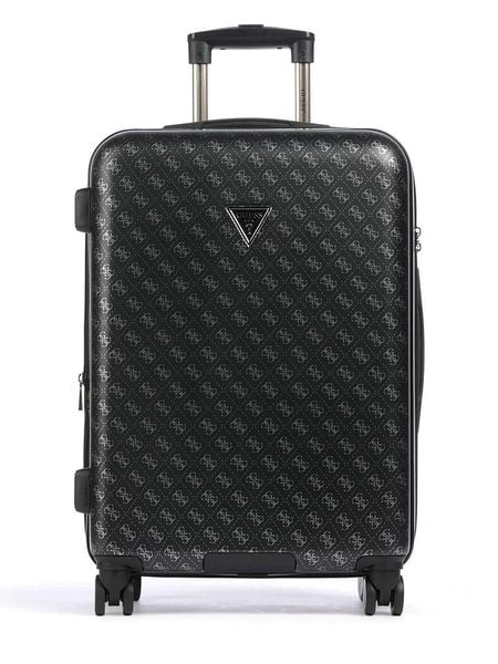 Guess Walizka w kolorze czarnym - 44 x 64 x 26 cm rozmiar: onesize. Czarne walizki Guess, z aplikacjami, z materiału. Za 717.99 zł.