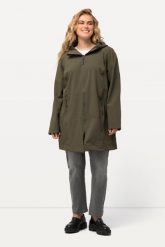 Damskie Kurtka softshell HYPRAR hydrofobowa podszewka z polaru. Zielone kurtki damskie Ulla Popken, plus size, bez wzorów, z elastanu, z kapturem. Za 479.99 zł.