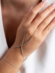 Lodie Silver Bransoletka z cyrkoniami rozmiar: onesize. Szare bransoletki damskie Lodie Silver, metalowe. Za 73.95 zł.