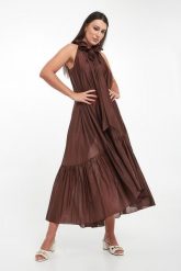 Sukienka midi TWINSET ACTITUDE. Sukienki damskie Twinset Milano, bez wzorów, bez ramiączek. Za 1,079.00 zł.