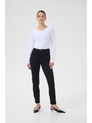 Kaffe Dżinsy - Slim fit - w kolorze czarnym rozmiar: W34. Czarne jeansy damskie Kaffe, z podwyższonym stanem. Za 173.99 zł.