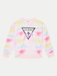 Guess Bluza J4YQ02 KA6R3 Kolorowy Regular Fit. Bluzy dziewczęce Guess, z aplikacjami, z bawełny, bez ramiączek, bez kaptura. Za 99.99 zł.