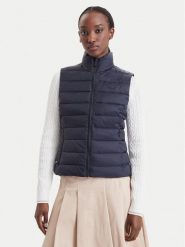 Lacoste Kamizelka BF0602 Granatowy Regular Fit. Niebieskie kamizelki damskie Lacoste, bez wzorów, z syntetyku, bez kaptura. Za 859.99 zł.
