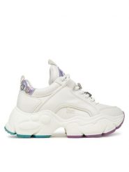 Buffalo Sneakersy Binary Ice 4.0 1636476 Biały. Białe obuwie sportowe damskie Buffalo, ze skóry, bez zapięcia. Za 479.99 zł.