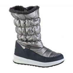 Buty CMP Holse W 39Q4996-U303 srebrny. Szare śniegowce damskie z materiału, za kostkę. Za 470.29 zł.
