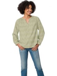 Heine Bluzka w kolorze zielonym rozmiar: 44. Zielone bluzki damskie Heine, bez wzorów, bez kołnierzyka, bez ramiączek. Za 78.99 zł.