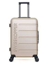 SWISS KOPPER Walizka "Aigle" w kolorze beżowym - 41 x 65 x 26 cm rozmiar: onesize. Brązowe walizki SWISS KOPPER, bez wzorów, z materiału. Za 173.99 zł.