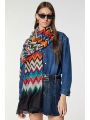 Lucky Bees Szal ze wzorem - 180 x 80 cm rozmiar: onesize. Szaliki damskie Lucky Bees, bez wzorów, z bawełny. Za 100.52 zł.