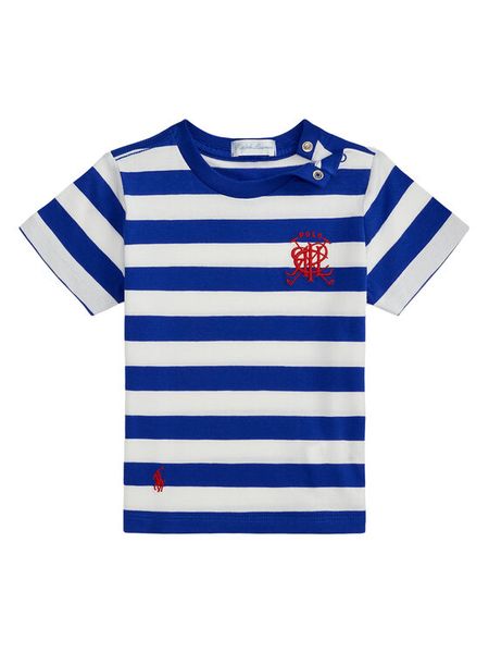 Polo Ralph Lauren T-Shirt 320A95723001 Niebieski Regular Fit. Niebieskie t-shirty i koszulki chłopięce Polo Ralph Lauren, bez wzorów, z bawełny, bez kołnierzyka, bez ramiączek. Za 199.99 zł.