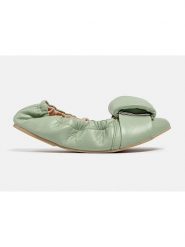 Loft37 Skórzane baleriny w kolorze zielonym rozmiar: 36. Zielone balerinki damskie loft37, bez wzorów. Za 304.99 zł.