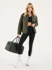 Legginsy z kontrastowym lampasem - wielobarwny. Legginsy damskie Sinsay, l, bez wzorów. W wyprzedaży za 22.99 zł.