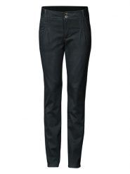 Heine Spodnie chino w kolorze czarnym rozmiar: 22. Czarne spodnie materiałowe damskie Heine, bez wzorów, z bawełny. Za 148.95 zł.