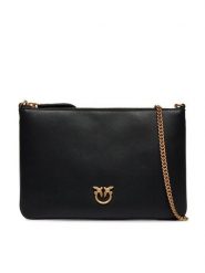 Pinko Torebka Flat Classic PE 23 PCPL 100455 A0F1 Czarny. Czarne torebki wieczorowe damskie Pinko, bez wzorów, ze skóry, bez dodatków. Za 679.99 zł.