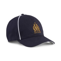 Czapka z daszkiem Olympique Marsylia KING PUMA. Szare czapki z daszkiem damskie Puma, bez wzorów. Za 129.00 zł.