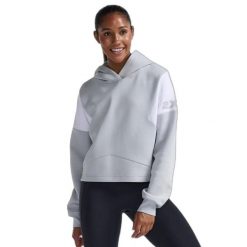 Bluza damska z kapturem 2XU Form Spliced Crop. Białe bluzy damskie 2XU, s, bez wzorów, z dzianiny, z kapturem. Za 572.00 zł.