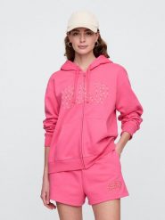 GAP Bluza w kolorze różowym rozmiar: S. Różowe bluzy damskie GAP, s, bez wzorów, bez kaptura. Za 131.74 zł.