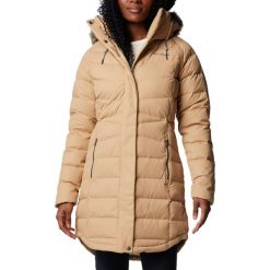 Kurtka sportowa damska Belle Isle II Mid Down Jacket. Brązowe kurtki sportowe damskie Columbia, m, bez wzorów, z nylonu, bez kaptura. Za 699.99 zł.