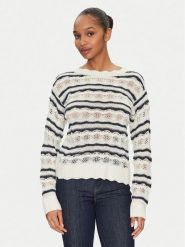 Guess Sweter W5GR35 Z3NJ0 Beżowy Regular Fit. Brązowe swetry klasyczne damskie Guess, m, z syntetyku, bez kołnierzyka. Za 249.99 zł.