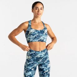 Biustonosz sportowy damski Swift. Fioletowe biustonosze sportowe damskie Dare 2b, bez wzorów. Za 191.50 zł.