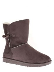 ISLAND BOOT Botki zimowe "Emmy" w kolorze antracytowym rozmiar: 40. Czarne botki damskie Island Boot, na zimę, z materiału, bez obcasa, bez zapięcia. Za 127.95 zł.