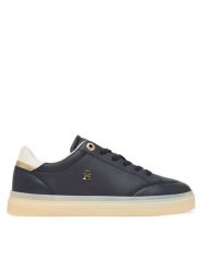 Tommy Hilfiger Sneakersy Th Chic Sneaker Elevated FW0FW09400 Granatowy. Niebieskie obuwie sportowe damskie Tommy Hilfiger, ze skóry, bez zapięcia. Za 449.99 zł.