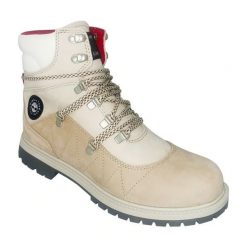 Buty Timberland x Hilfiger Hrtg Ek+ Waterproof Boot Medium Beige Nubuck TB0A5T91257 beżowy. Brązowe obuwie trekkingowe damskie z materiału, za kostkę, bez zapięcia. Za 981.28 zł.