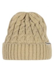 Roadsign Czapka w kolorze beżowym rozmiar: onesize. Brązowe czapki damskie Roadsign, bez wzorów, ze splotem. Za 26.99 zł.