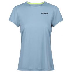 Koszulka do biegania damska Inov-8 Performance Short Sleeve. Niebieskie bluzki damskie Inov-8, l, bez wzorów, bez kołnierzyka, bez ramiączek. Za 180.99 zł.