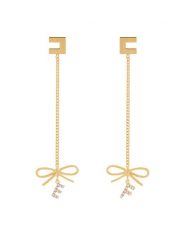Elisabetta Franchi Kolczyki OR-49A-52E2-V160 Złoty. Żółte kolczyki damskie Elisabetta Franchi, metalowe. Za 439.99 zł.