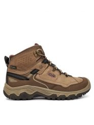 Keen Trekkingi Targhee IV Waterproof Hiking Boot 1028990 Brązowy. Brązowe obuwie trekkingowe damskie Keen, z nubiku, bez zapięcia. Za 599.99 zł.