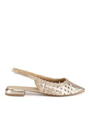 Sergio Bardi Baleriny WI40-F1103-01SB Złoty. Żółte balerinki damskie Sergio Bardi, bez wzorów, ze skóry. Za 299.99 zł.