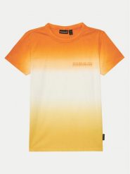 Napapijri T-Shirt S-Merse NP0A4ILFA701 D Pomarańczowy Regular Fit. Brązowe t-shirty i koszulki chłopięce Napapijri, bez wzorów, z bawełny, bez kołnierzyka, bez ramiączek. Za 99.99 zł.