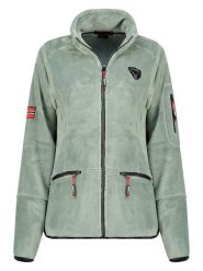 Geographical Norway Kurtka polarowa "Tisaline" w kolorze miętowym rozmiar: XXL. Zielone kurtki damskie Geographical Norway, xxl, bez wzorów, z polaru, bez kaptura. Za 95.92 zł.