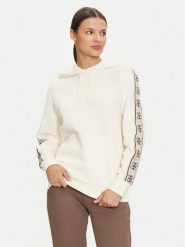 Guess Bluza V4YQ11 KB3P2 Beżowy Regular Fit. Brązowe bluzy damskie Guess, m, z aplikacjami, z bawełny, bez kaptura. Za 319.99 zł.