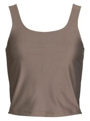 Rethinkit Top sportowy "Alice" w kolorze khaki rozmiar: M. Brązowe koszulki sportowe damskie Rethinkit, m, bez wzorów, z materiału, bez ramiączek, outdoorowe. Za 136.45 zł.