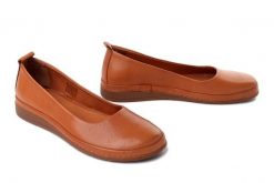 KOCH 91182 coconut, baleriny damskie. Brązowe balerinki damskie KOCH, bez wzorów, ze skóry. Za 249.90 zł.