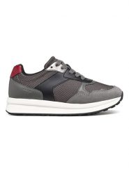 Geox Sneakersy "Runntix" w kolorze antracytowym rozmiar: 40. Czarne obuwie sportowe damskie Geox, z materiału, bez zapięcia. Za 263.53 zł.